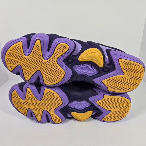 Adidas Crazy 8 Low HBCU Alcorn State Mens 12 Purple/Yellow IH5120 - Picture 9 of 9